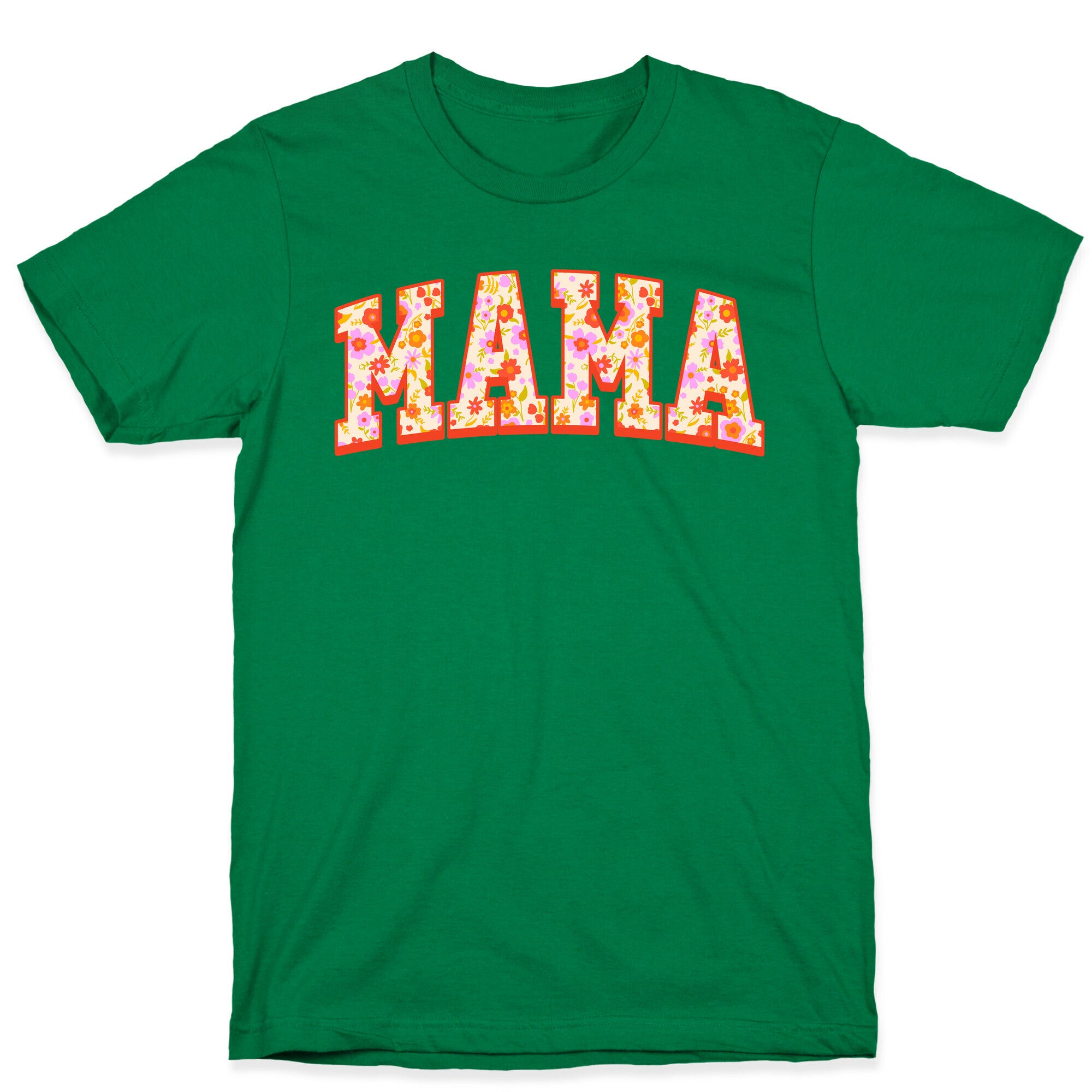 Floral Mama Text T-Shirt